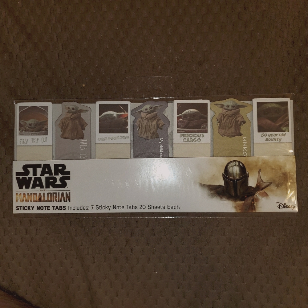 Baby Yoda Sticky Note Tabs
